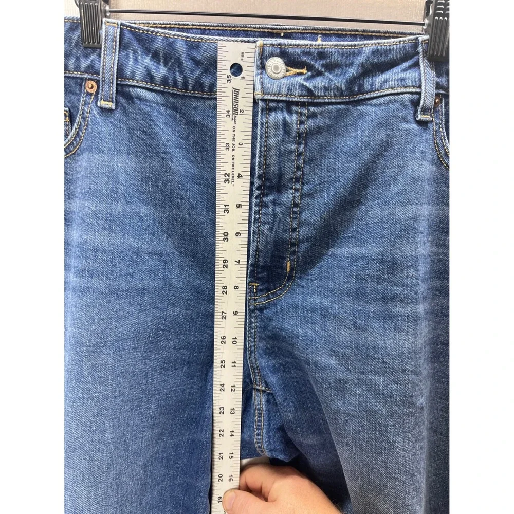Old Navy O.G.‎ Straight Jeans Womens 20 Blue High Rise Stretch Denim 3345